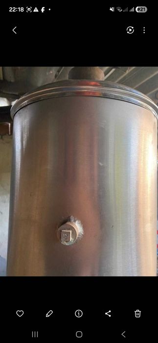 Bailarina a lenha, caldeira de água em aço inox