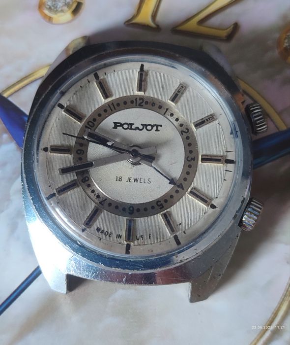 Zegarek męski Poljot budzik