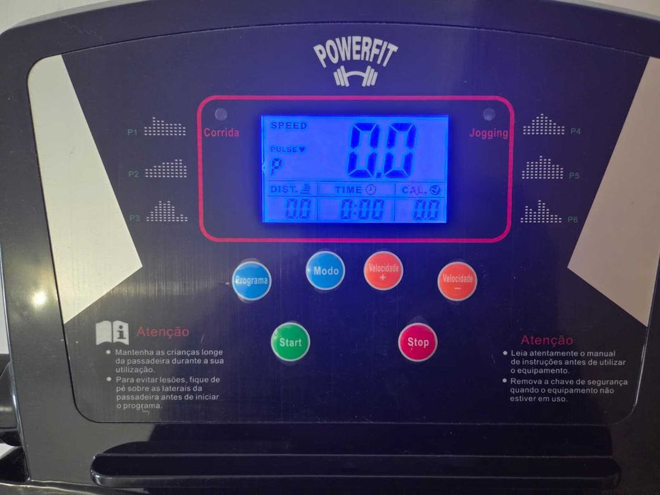 Passadeira Eletrica De Corrida POWERFIT Flash, até 12 Km/H