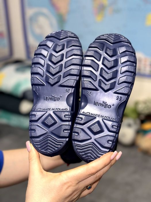 Новые сапожки EVA дождевики, пенка, со съемным  сапожком, 32/33р