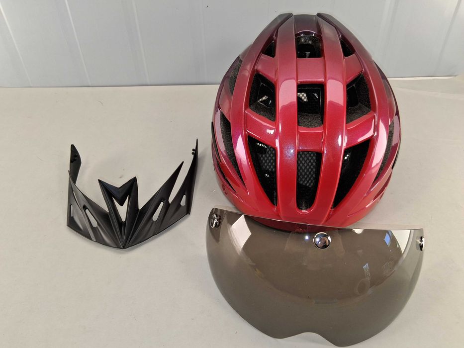 N070 Kask Rowerowy Szosowy MTB Z Daszkiem JEPOGRA
