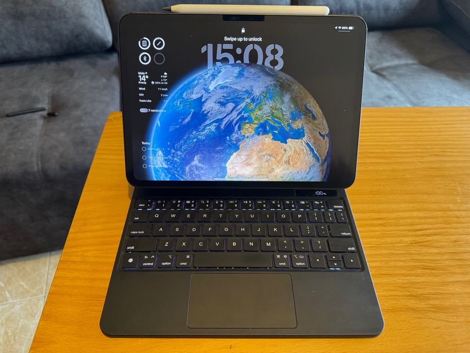 Capa Teclado Goojodoq iPad Pro M4 11 polegadas tipo Magic Keyboard452423358528235520