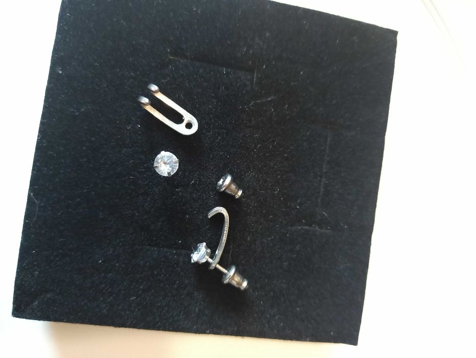 Męskie kolczyki ze stali nierdzewnej