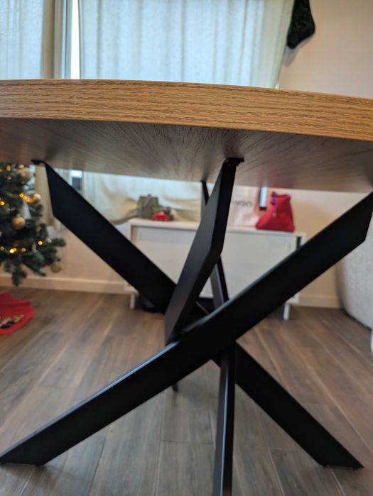 Mesa redonda THOR 120cm Madeira