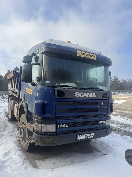 Scania C124  Scania C124 420 KM – wywrotka 3-stronna, hydraulika, manual ,hydro bur