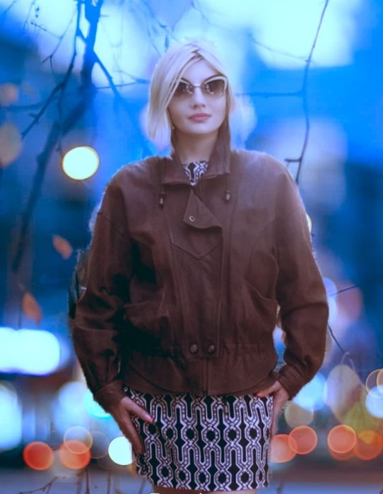 Куртка кожаная мягкая состояние новой