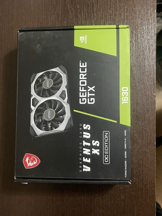 Відеокарта GF GTX 1630 4GB GDDR6 Ventus XS OC MSI