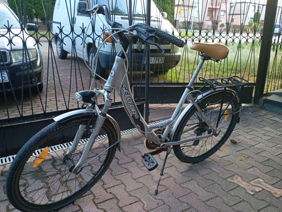 Rower miejski aluminiowy