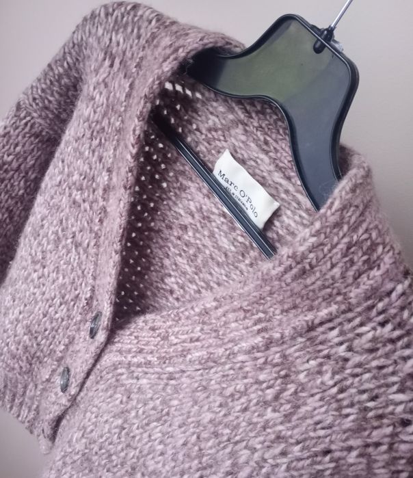 Marc O'Polo sweter kardigan na guziki wełna alpaca rozm.M