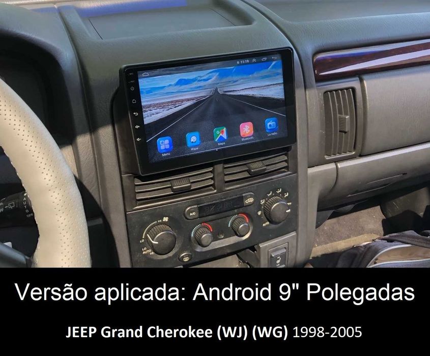 (NOVO) Rádio 2DIN • Jeep GRAND CHEROKEE • (ZJ) (WJ) (WK) • Android GPS