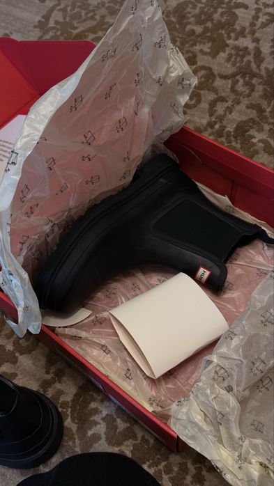 Гумові чоботи Hunter CHELSEA COMMANDO BOOT короткі челсі
