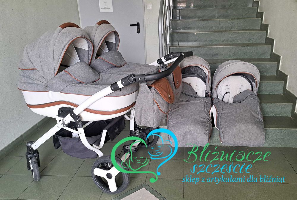 Tako wózek dla bliźniąt 2w1 KOMIS