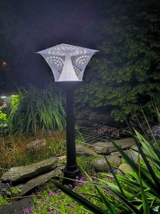 Lampa solarna ogrodowa MD Solar | Aluminium | Premium | Bez kabli