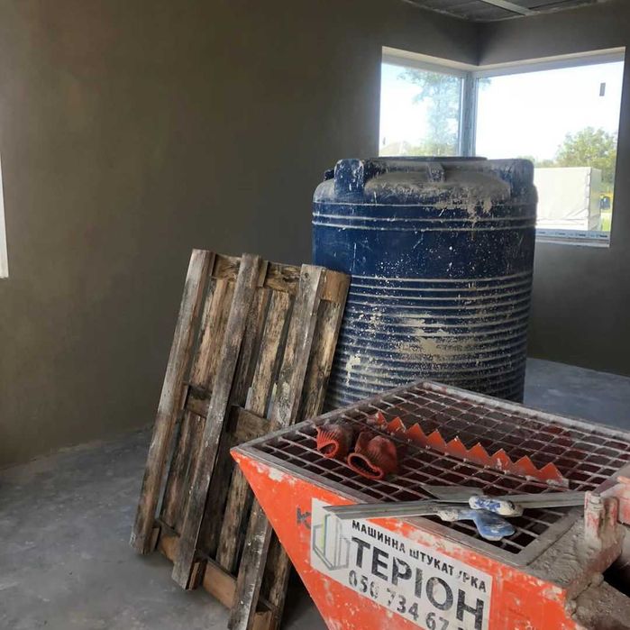 Машинна штукатурка та Стяжка підлоги без передоплат - Бориспіль