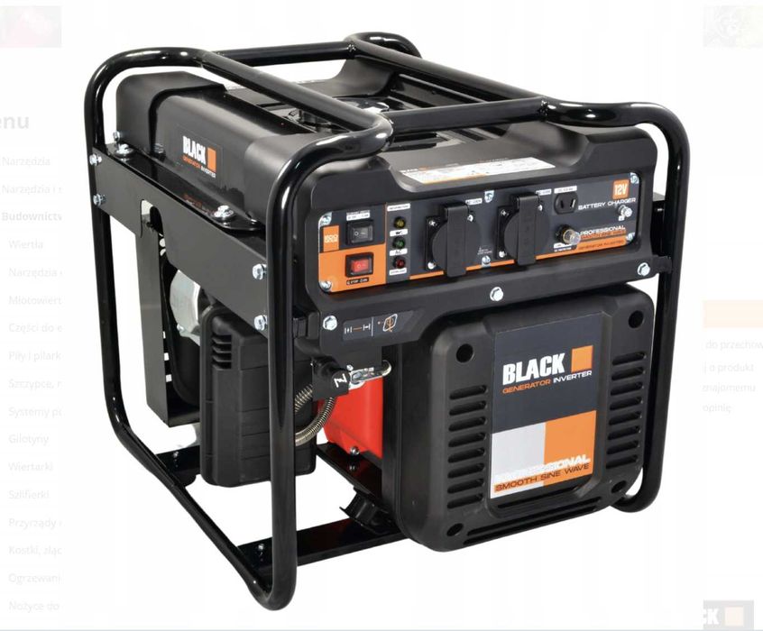 Інверторний бензиновий генератор BLACK 3,4 кВт 230 В, чиста синусоїда