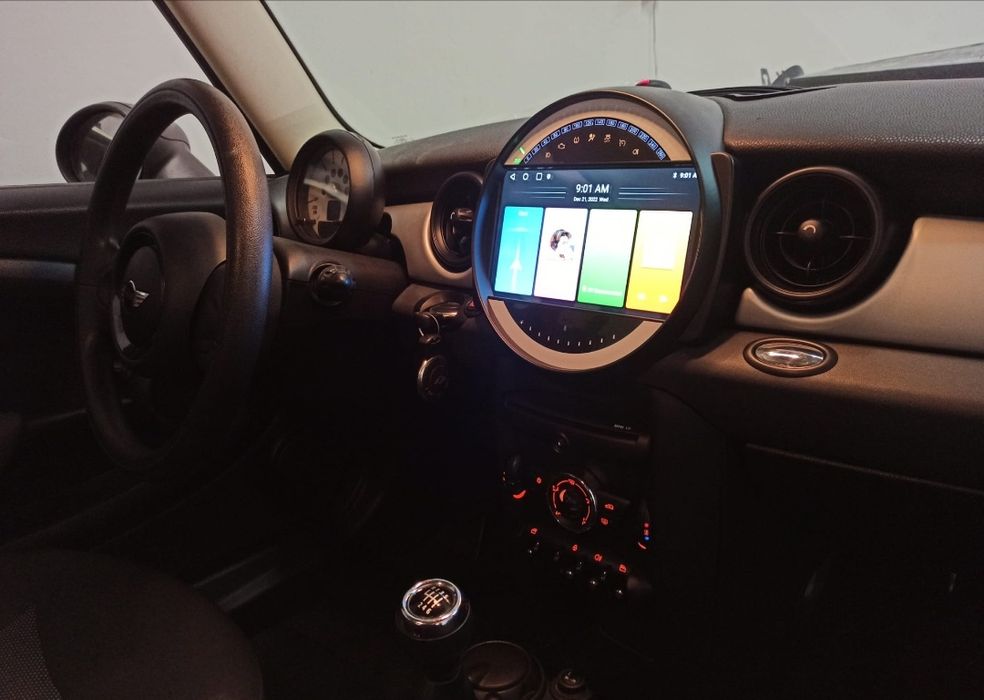 Radio 2 DIN 9" Mini Cooper (2006 a 2015) + Android (4+32 GB) Novos