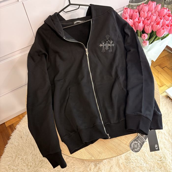 Zip ХУДИ CHROME HEARTS чорна хром хартс
