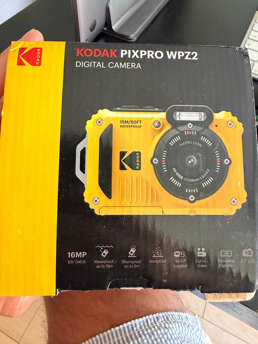 Kodak PIXPRO WPZ2 amarela — Câmara digital com caixa