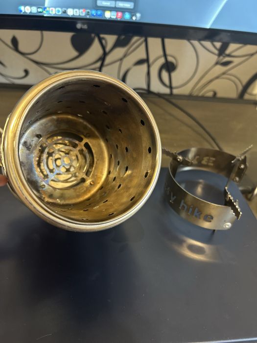 Печка щепочница нерж двойная стенка