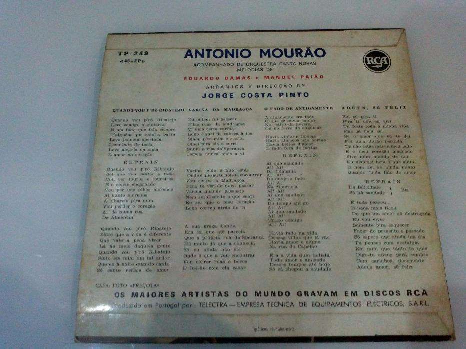 2 Discos de Vinil - Carlos do Carmo - António Mourão