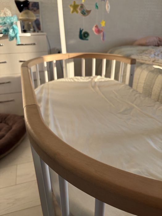 Дитяче ліжко ovalbed із маятником + 2 матраци