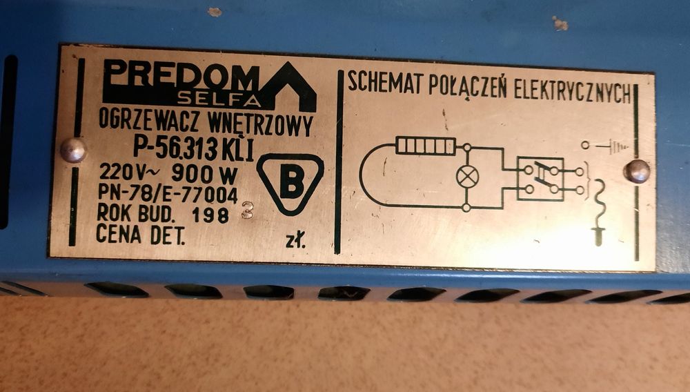 Grzejnik elektryczny Predom Selfa 900W