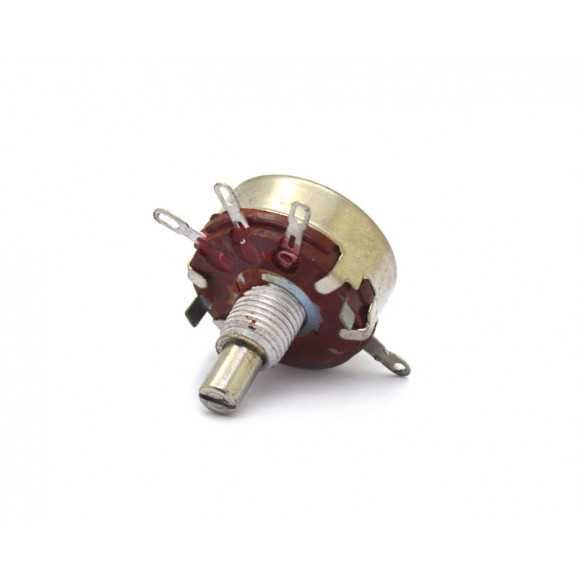 Potenciómetro de eixo metálico 1K 2W