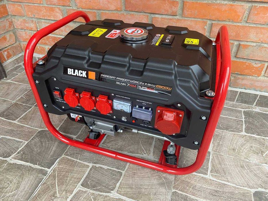 Бензиновий генератор Black 13606 2,8 2.8кВт Японія Якісний Потужний