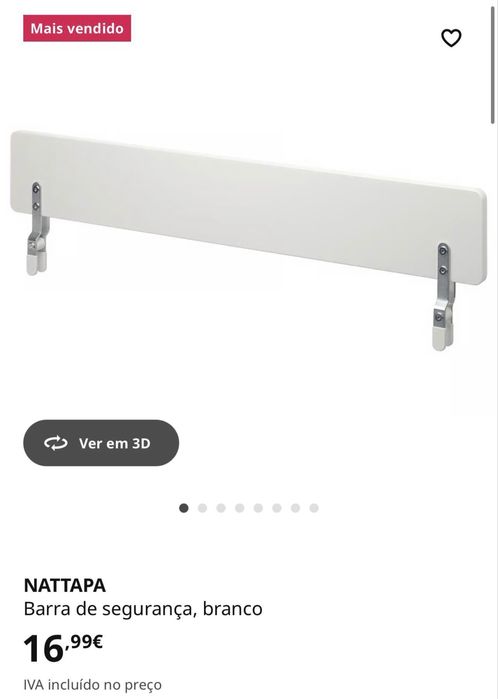 Barra segurança cama IKEA