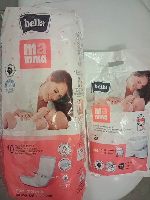 Podpaski i majtki poporodowe
