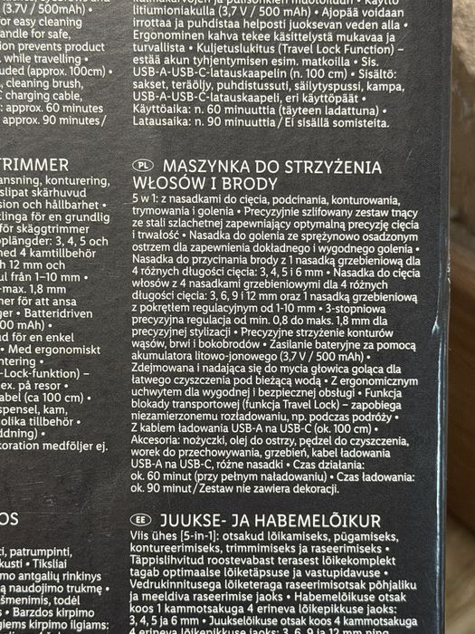 Maszynka do włosów 5-in-1 Silver Crest