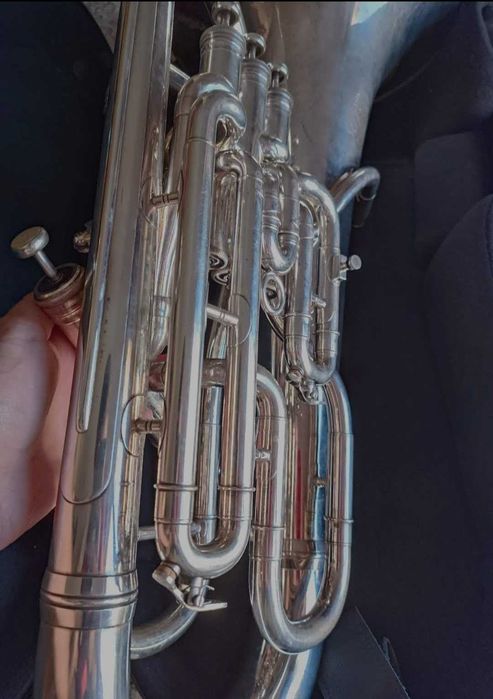 Eufónio JP374 Sterling Prateado em Si bemol