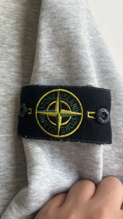 Stone Island Grey Crewneck Sweatshirt