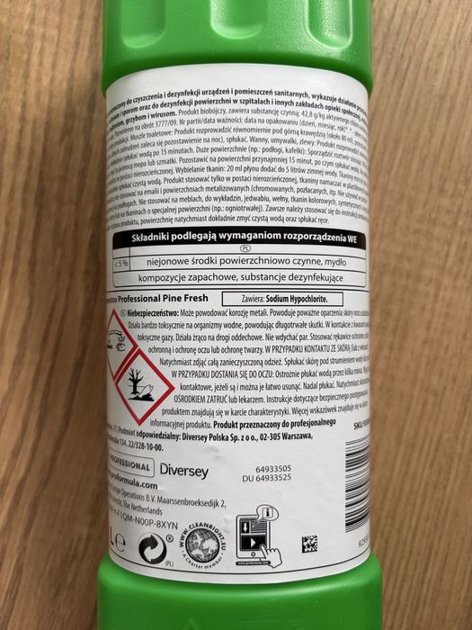 Płyn Domestos 2x 1L