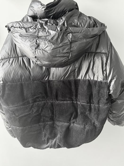 Пуховик зі вставкою Massimo Dutti М чорний