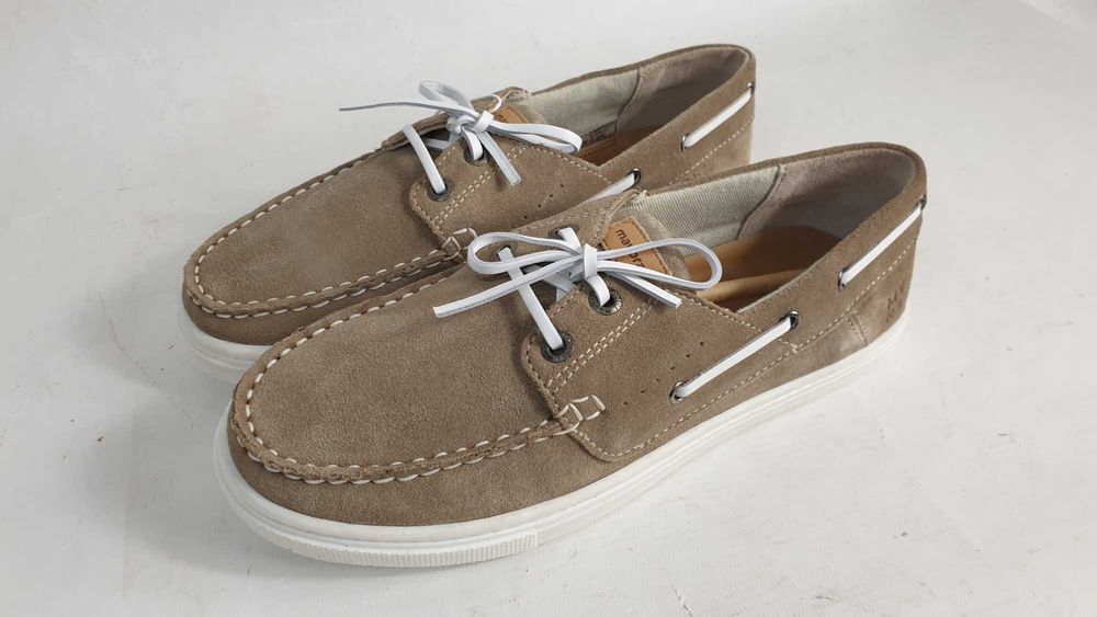 Skórzane bury marynarskie dla chłopca rozmiar  37