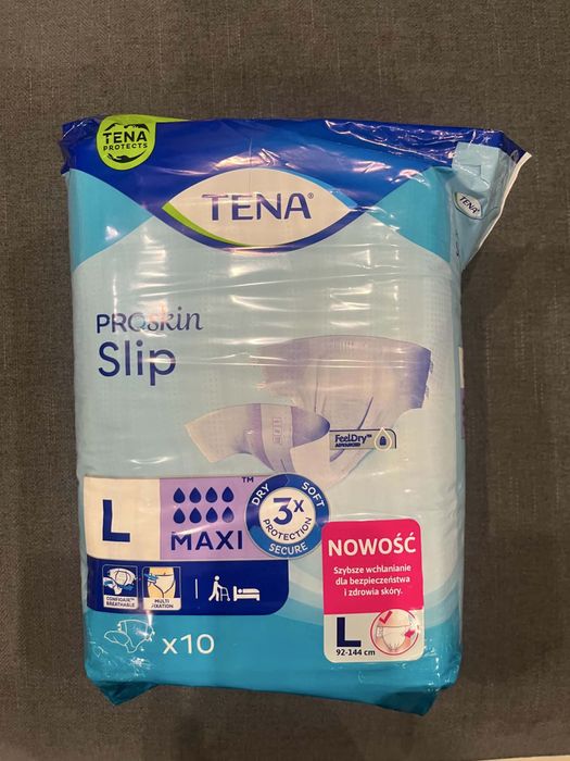 Pieluchomajtki Tena Proskin Slip Maxi . Rozmiar L  plus gratis