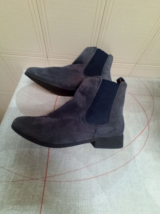 Botins de camurça cinza 36