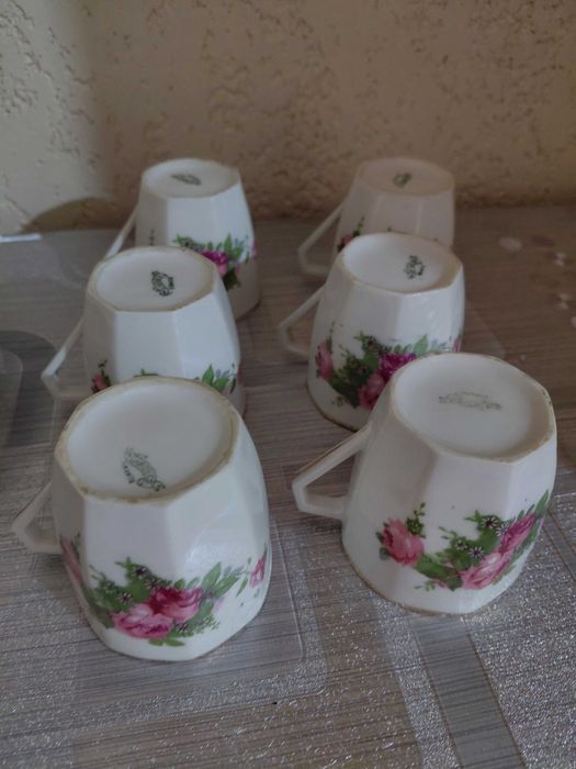 Serviço de café vintage