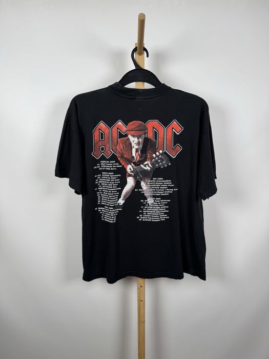 AC/DC Black Ice Tour 2009 czarna koszulka t-shirt band tee unisex XL