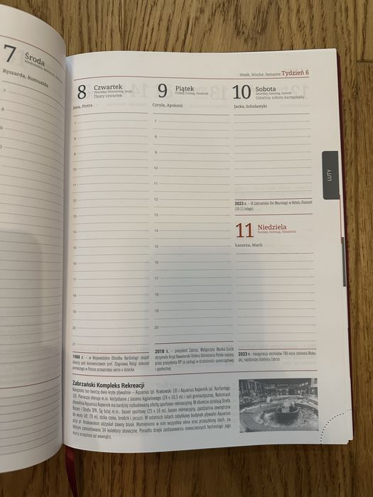 Almanach, kalendarz Zabrzański 2024 rok, nowy A4