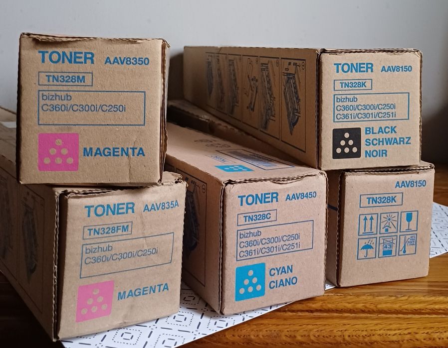 Тонер Konica Minolta TN328K, TN328C, TN328M i TN328FM