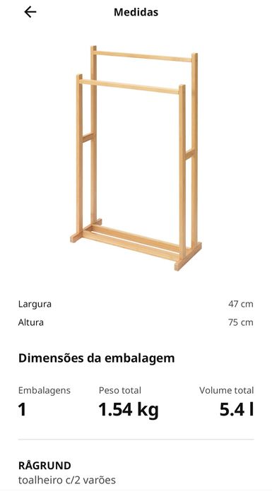 Toalheiro em Bambu