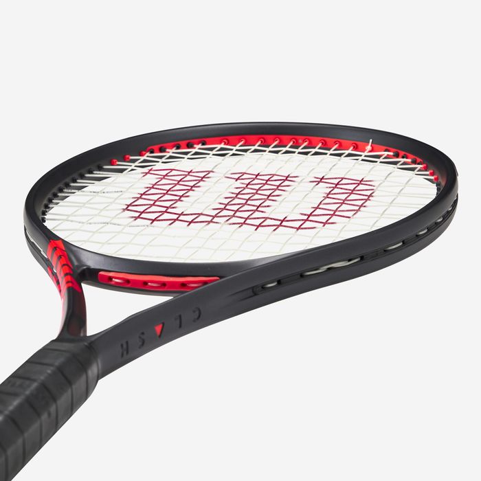 Raquete de ténis adulto - WILSON CLASH 100L V3 Preto laranja