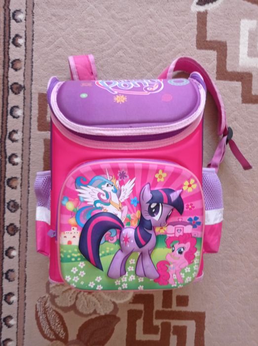 Рюкзак для девочки My little pony с ортопедической спинкой напл