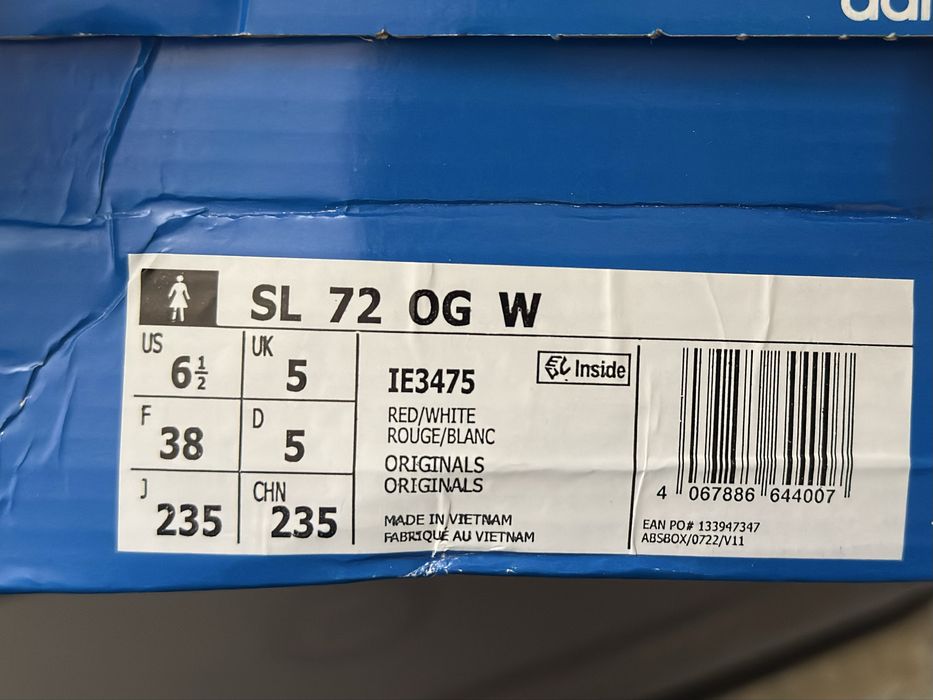 Adidas SL72 Red 38