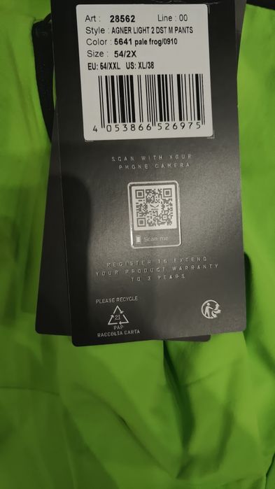 Spodnie meskie trekkingowe Salewa Agner Light  XXL