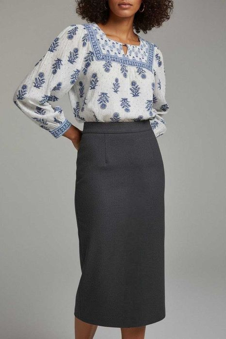 John Lewis & Partners черная юбка миди карандаш, р. М/l