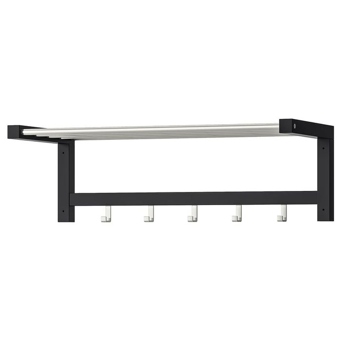 Cabide IKEA TJUSIG
Cabide/prateleira, preto, 79 cm