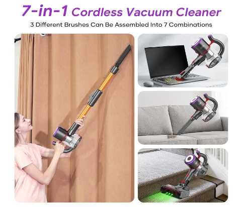 ONSEEN Odkurzacz bezprzewodowy M81 450W lekki 7w1 składany